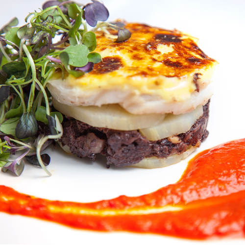 milhojas morcilla