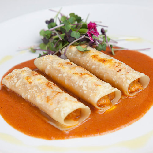 Canelones de txangurro