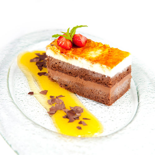 Tarta de 2 chocolates con naranja