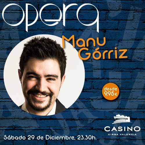 Manu Górriz puso su humor cínico en el Casino CIRSA