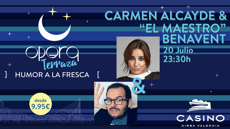 carmen alcayde y el maestro benavent en ópera terraza