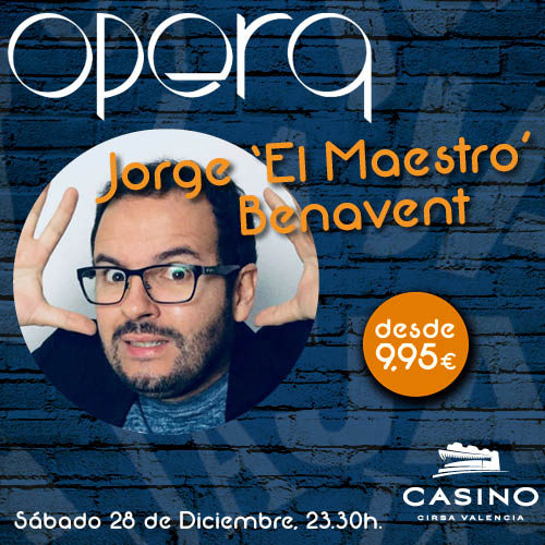 «El maestro» Jorge Benavent en Ópera Valencia