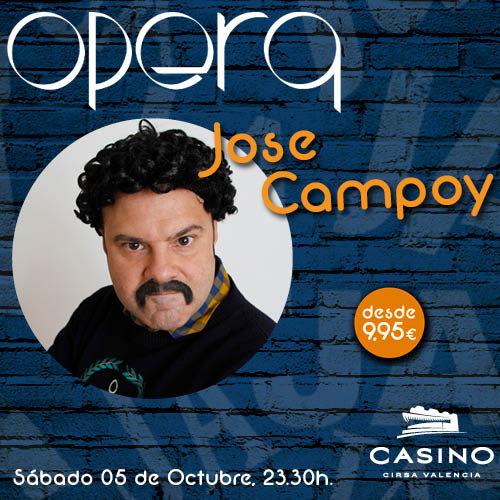 Vuelve el “Pablo Escobar” de la Comedia. Vuelve José Campoy.