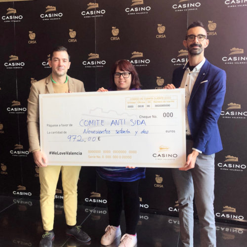 El Casino Cirsa Valencia colabora con el comité anti sida de Valencia