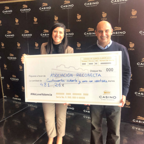 El Casino Cirsa Valencia colabora con la asociación Reconecta de Valencia