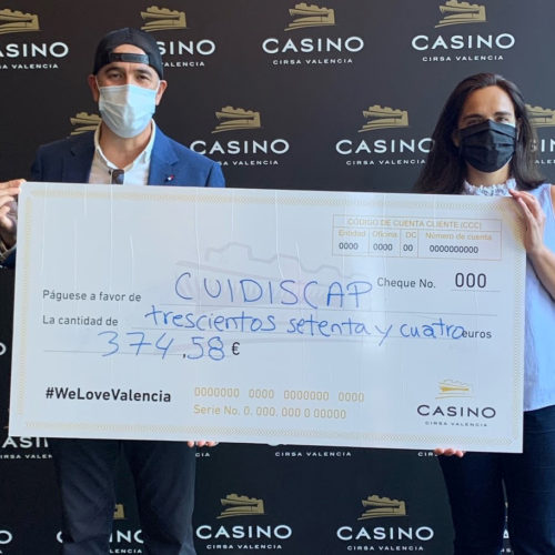 El Casino Cirsa Valencia colabora con la Asociación y Cooperativa Cuidiscap