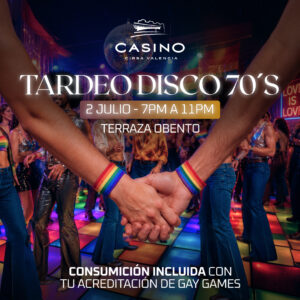 Tardeo Gay Games Disco 70´s - 2 julio 7pm a 11pm