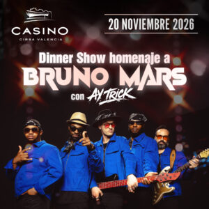 Dinner Show homenaje a Bruno Mars - 20 noviembre