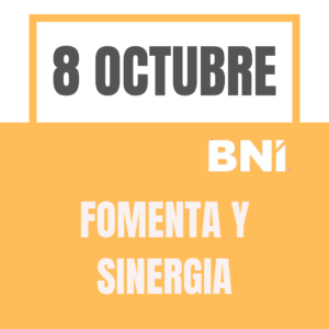 8 OCTUBRE: FOMENTA Y SINERGIA